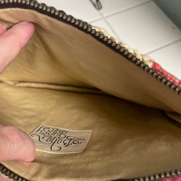 Boho Gypsy Woven Clutch Bag Tassel Small Purse Casual Bohemian Colorful - Picture 3 of 4